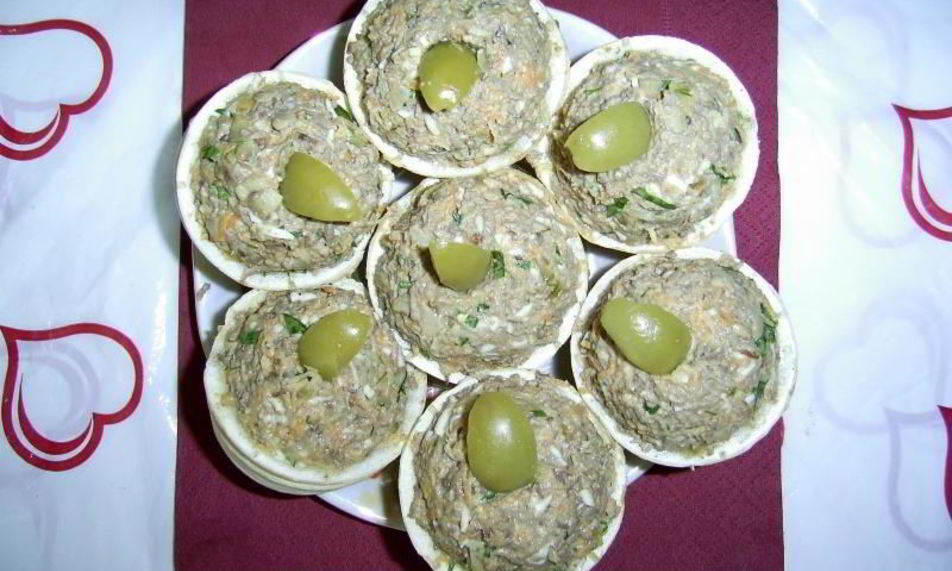 Рецепт тарталеток с печенью