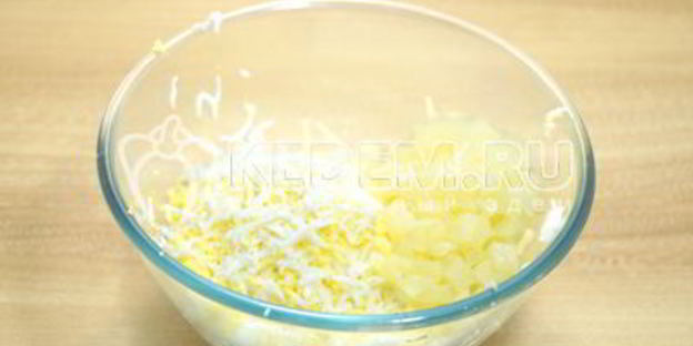 тарталетки с пикантным салатом