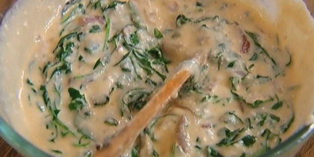 тарталетки с рикоттой и руколой