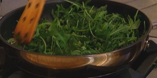 тарталетки с рикоттой и руколой