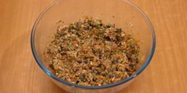 тарталетки с салатом из куриной печени