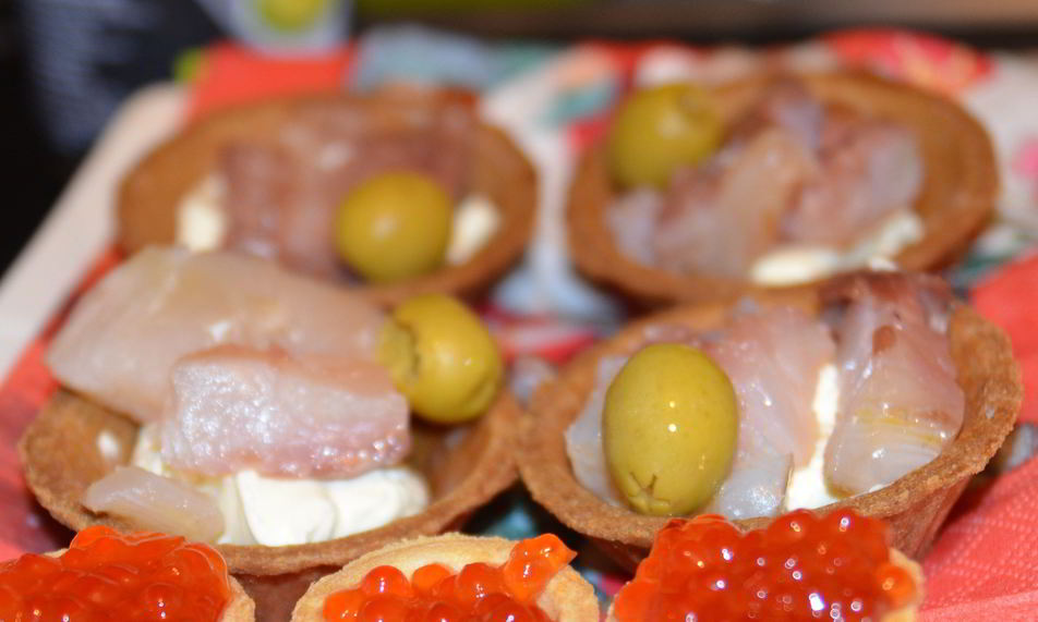 Рецепт тарталеток со слабосоленым муксуном