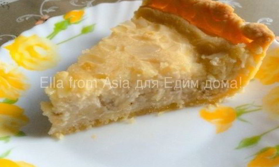 Рецепт бананова-миндального тарт с маскарпоне