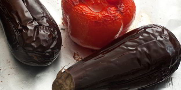 быстрый тарт с баклажанами