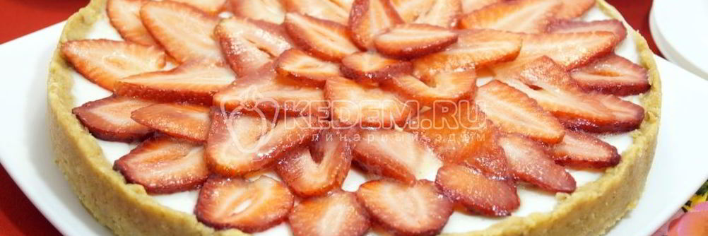 Клубничный тарт без выпечки