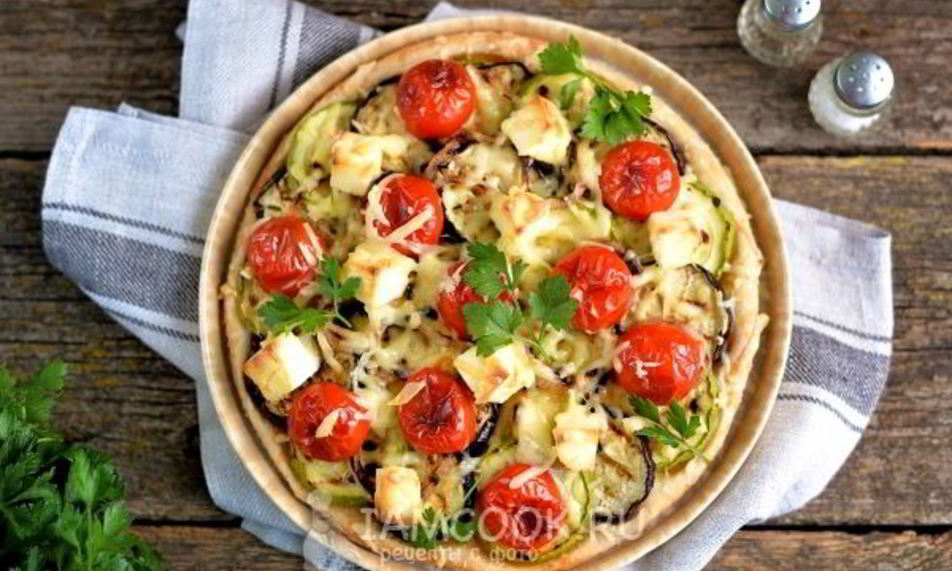 Рецепт легкого тарта с овощами-гриль