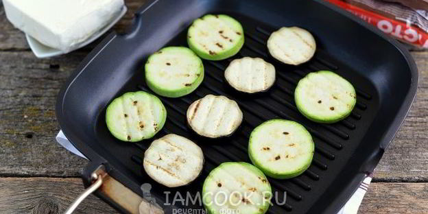 легкий тарт с овощами-гриль