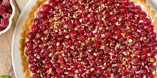 малиновый тарт с маскарпоне