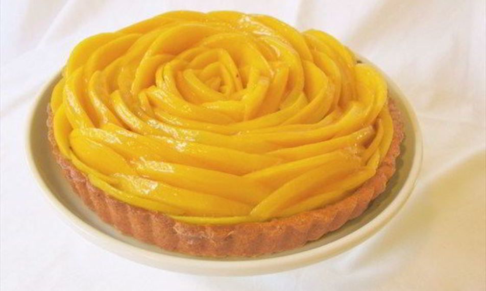 Рецепт мангового тарта с заварным кремом