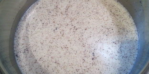 ревеневый тарт с ванильным пудингом и штройзелем