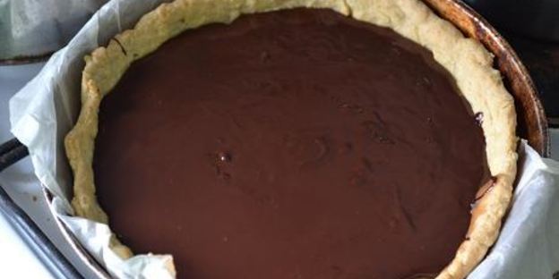 шоколадно-карамельный тарт