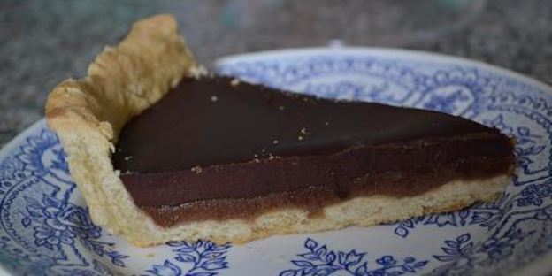 шоколадно-карамельный тарт