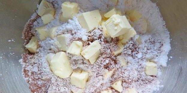 шоколадно-каштановый тарт