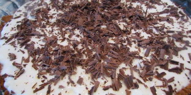 шоколадно-творожный тарт