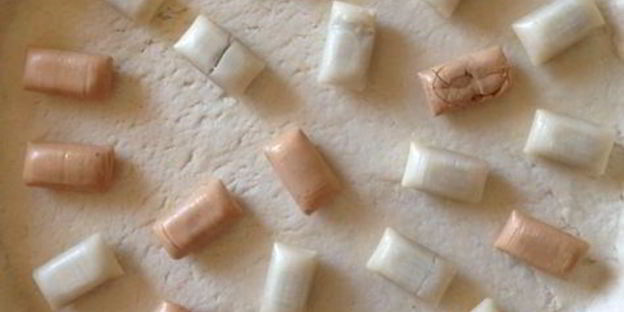 тарт из творожного теста с карамельками