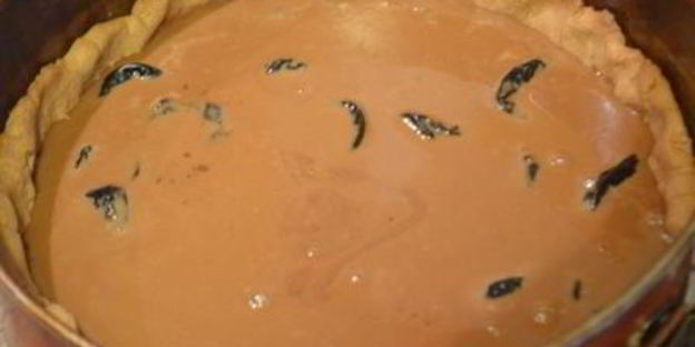 тарт с черносливом и нежнейшим шоколадным ганашем