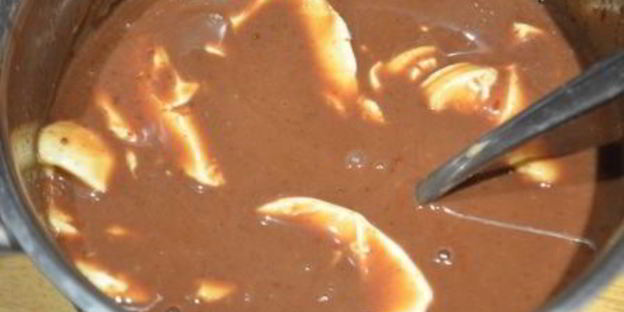 тарт с черносливом и нежнейшим шоколадным ганашем