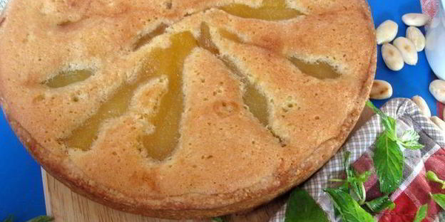 тарт с франжипаном и карамелизованной грушей