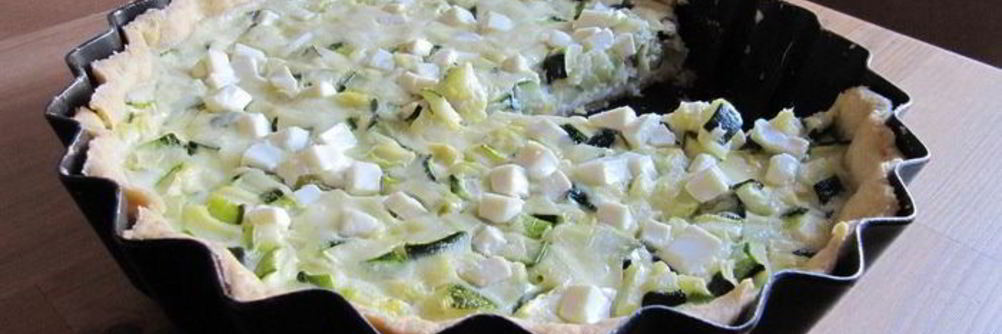 Тарт с кабачками и фетой