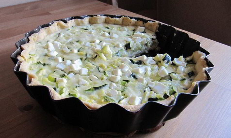 Рецепт тарта с кабачками и фетой