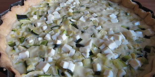 тарт с кабачками и фетой