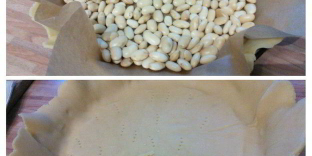 тарт с камамбером и грушей