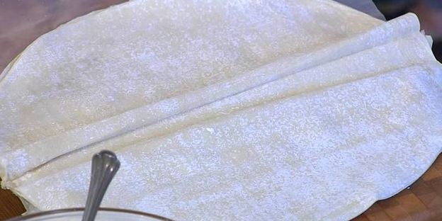 тарт с цукини, рисом и кедровыми орешками