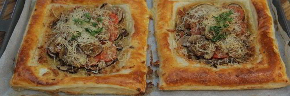 Тарты с грибами и тимьяном