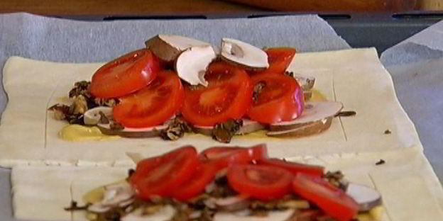 тарты с грибами и тимьяном