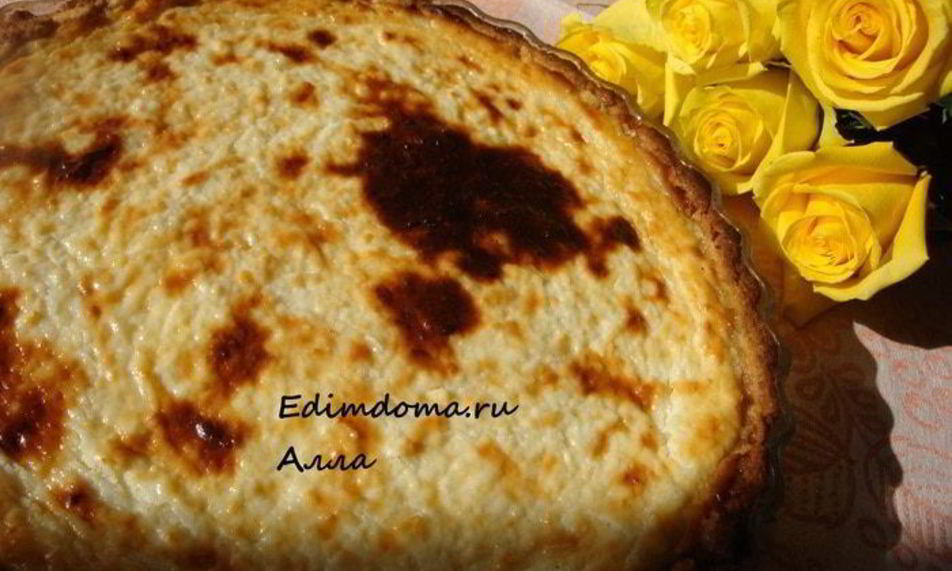 Рецепт творожно-кокосового тарт