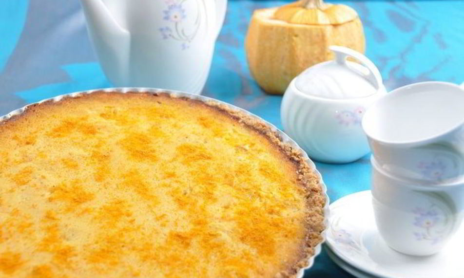 Рецепт тыквенного тарта с апельсинома ны ореховома тесте