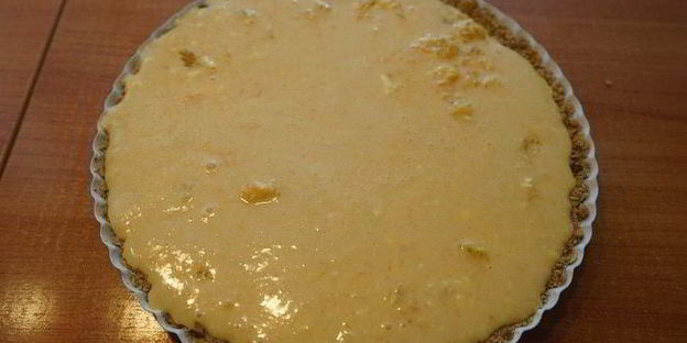 тыквенный тарт с апельсином на ореховом тесте