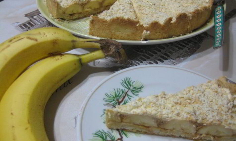 Рецепт восхитительного бананового тарта с карамелью