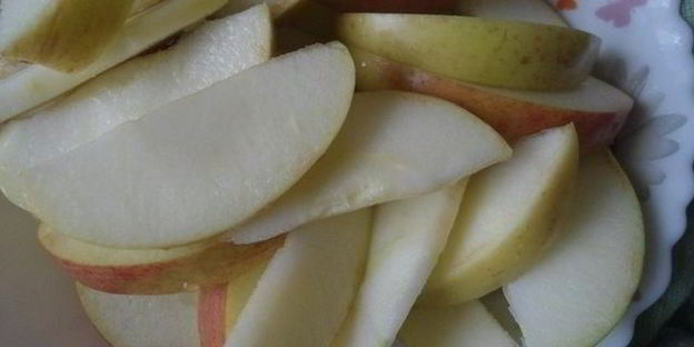 яблочный тарт с ванильным кремом