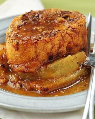 Французские тосты с яблоками и виски