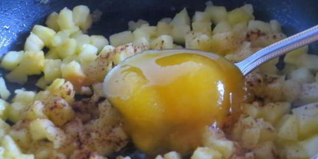 французские тосты с яблоками