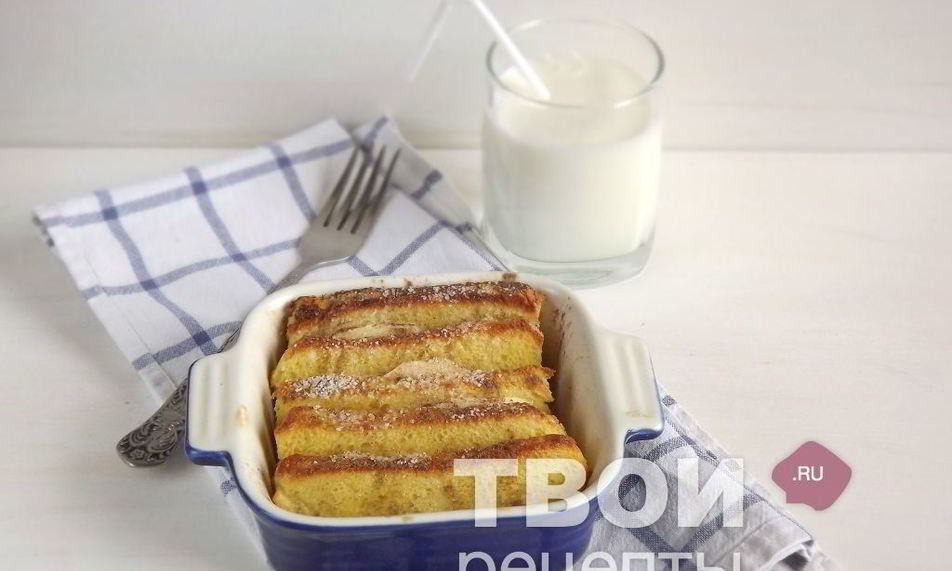 Рецепт французские тосты, запеченные с яблоком