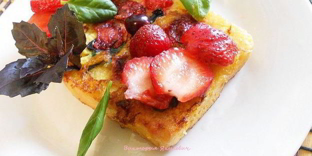 клубничные тосты