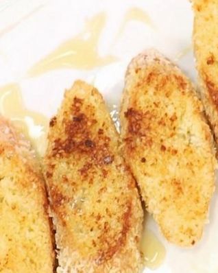 Кокосовые тосты с медом