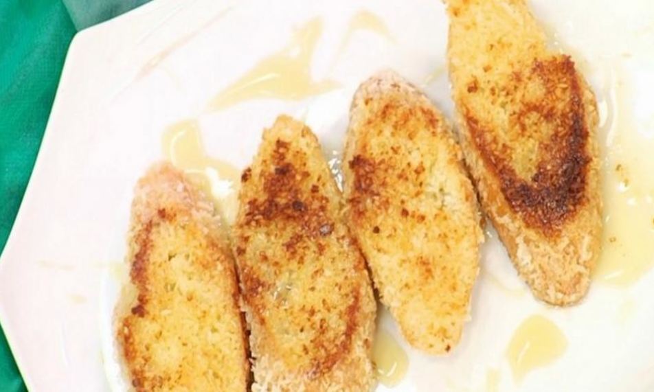 Рецепт кокосовых тостов с медом