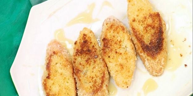 кокосовые тосты с медом