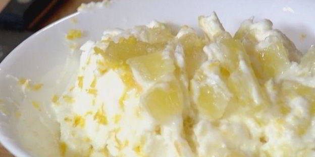 лимонный творожок на тосте