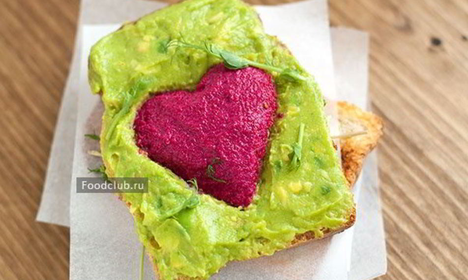 Рецепт тоста-валентинки