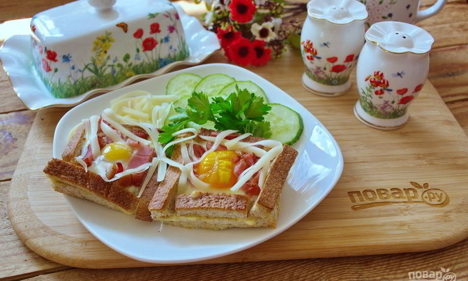 Рецепт тостов карбонара