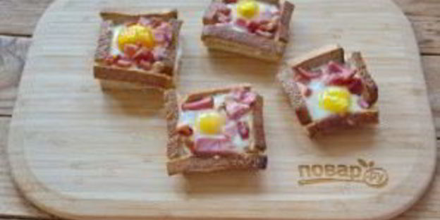 тосты карбонара