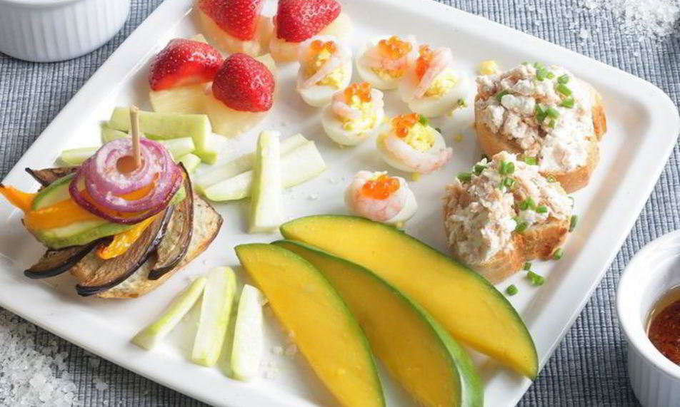 Рецепт тостов с лососем