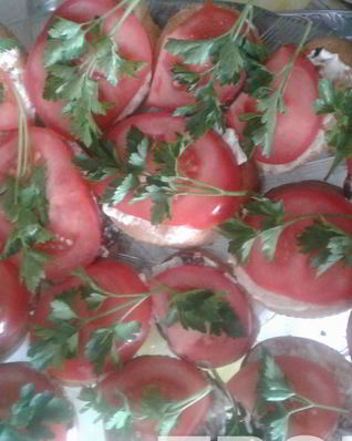 Тосты с томатами