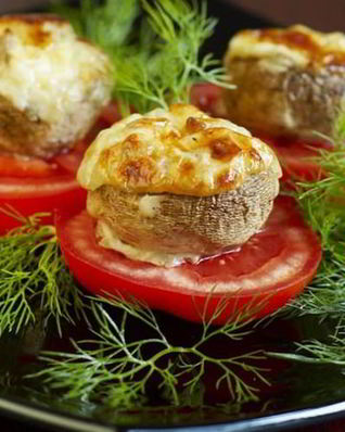 Творожная закуска с грибами