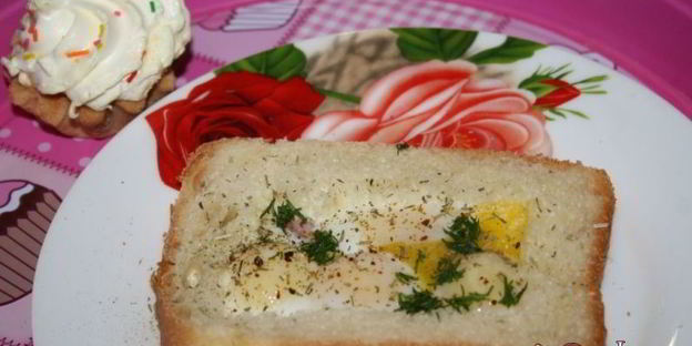 детская яичница малыши в домике