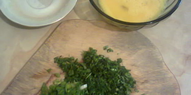 глазунья с эстрагоном